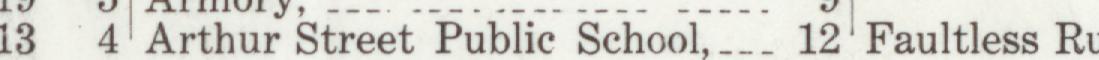 The line reading Arthur Street Public School in the 1911 atlas index