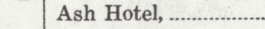The index line reading Ash Hotel in the 1929 atlas