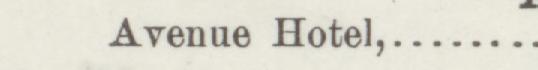 The line reading Avenue Hotel in the 1890 atlas index