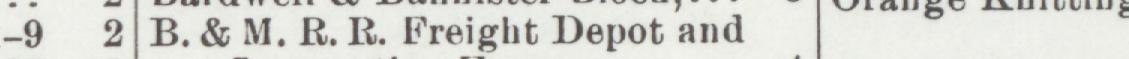 The line reading B.& M.R.R. Freight Depot and in the 1905 atlas index