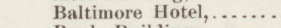 The line reading Baltimore Hotel in the 1892 atlas index