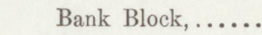 The line reading Bank Block in the 1896 atlas index