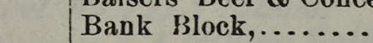 The line reading Bank Block in the 1897 atlas index