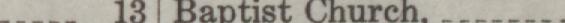 The index line reading Baptist Church in the 1909 atlas
