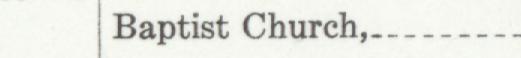 The index line reading Baptist Church in the 1933 atlas