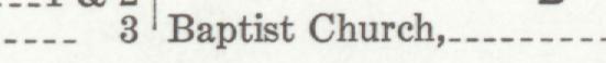 The line reading Baptist Church in the 1939 atlas index