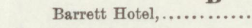 The line reading Barrett Hotel in the 1897 atlas index