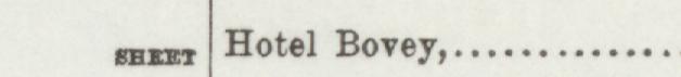 The line reading BBET Hotel Bovey in the 1895 atlas index