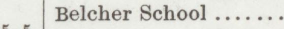 The line reading Belcher School in the 1906 atlas index
