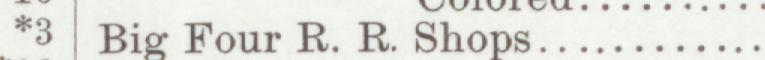 The line reading Big Four R. R. Shops in the 1901 atlas index