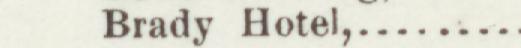 The line reading Brady Hotel in the 1897 atlas index