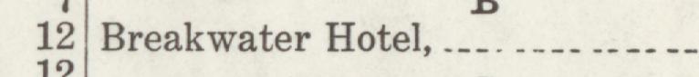 The index line reading Breakwater Hotel in the 1923 atlas