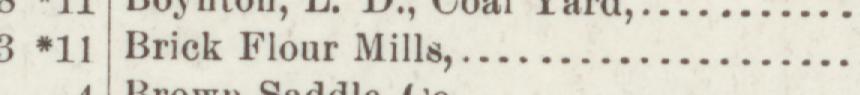 The line reading Brick Flour Mill in the 1897 atlas index