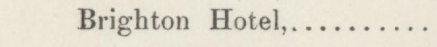 The line reading Brighton Hotel in the 1884 atlas index