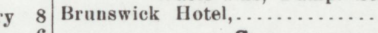 The index line reading Brunswick Hotel in the 1901 atlas