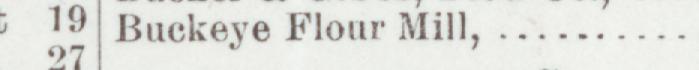 The line reading Buckeye Flour Mill in the 1891 atlas index