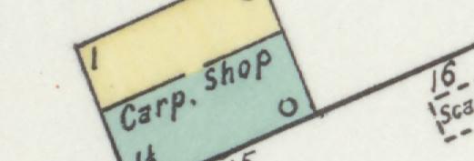 The line reading Carp. Shop in the 1895 atlas index