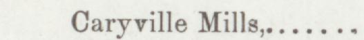 The line reading Cary ville Mills in the 1892 atlas index