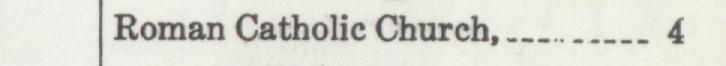 The index line reading Roman Catholic Church in the 1919 atlas