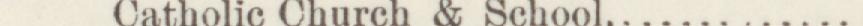 The line reading Catholie Chureh & School in the 1888 atlas index