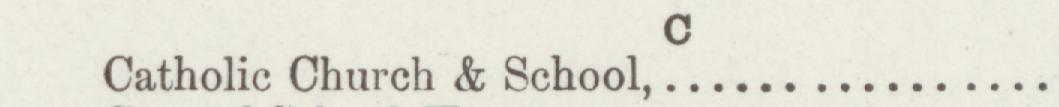 The index line reading Catholic Church & School in the 1893 atlas
