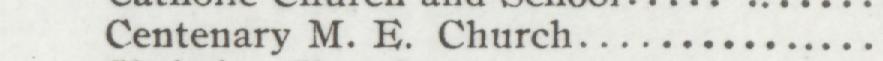 The line reading Centenary M. E. Church in the 1904 atlas index
