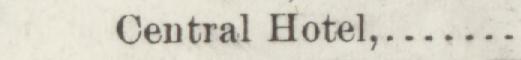 The line reading Central Hotel in the 1884 atlas index