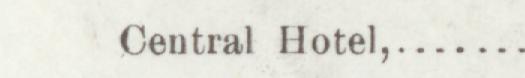 The line reading Central Hotel in the 1899 atlas index