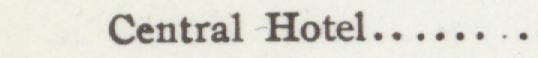 The index line reading Central Hotel in the 1907 atlas