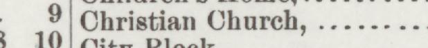 The index line reading Christian Church in the 1889 atlas