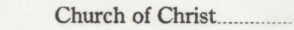 The line reading Church of Christ in the 1921 atlas index