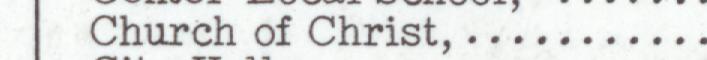 The line reading Church of Christ in the 1948 atlas index