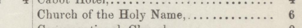 The line reading Church of the Holy Name in the 1885 atlas index