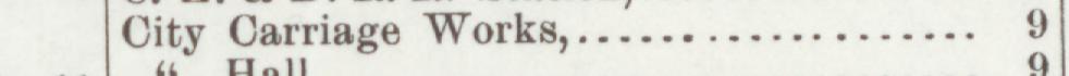 The line reading City Carriage Works in the 1898 atlas index