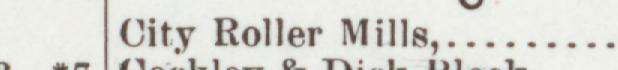 The line reading City Roller Mills in the 1904 atlas index