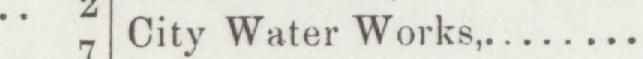 The index line reading City Water Works in the 1892 atlas