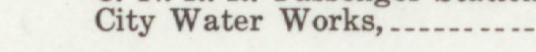 The line reading City Water Works in the 1911 atlas index