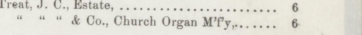 The line reading Co., Church Organ Mry in the 1892 atlas index