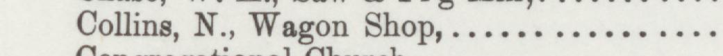 The line reading Collins, N., Wagon Shop in the 1893 atlas index