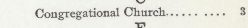 The line reading Congregational Church in the 1905 atlas index
