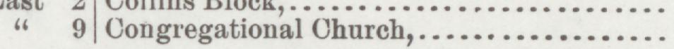 The line reading Congregational Church in the 1889 atlas index