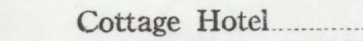 The line reading Cottage Hotel in the 1921 atlas index