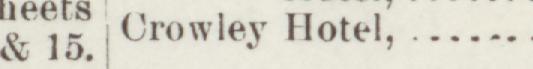 The line reading Crowley Hotel in the 1891 atlas index