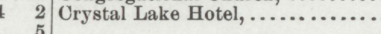 The index line reading Crystal Lake Hotel in the 1895 atlas