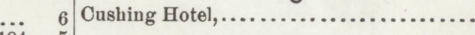 The index line reading Cushing Hotel in the 1898 atlas