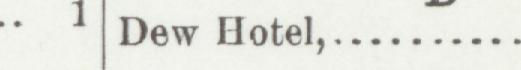 The line reading Dew Hotel in the 1900 atlas index