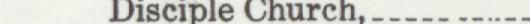 The index line reading Disciple Church, __ in the 1910 atlas