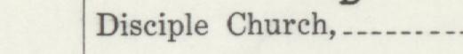 The index line reading Disciple Church in the 1911 atlas