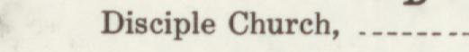 The line reading Disciple Church in the 1913 atlas index