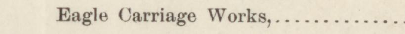 The line reading Eagle Carriage Works in the 1884 atlas index